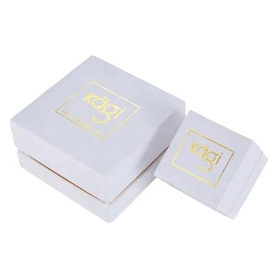 China Handmade luxury custom printed white logo paper cardboard box wholesale gift boxes packaging candle for sale