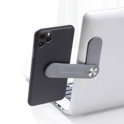 China Magnetic Side Mount Clip On Magnetic Multifunctional Monitor Bracket Folding Laptop Phone Holder for sale