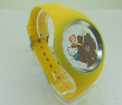 China Non-Specific Colorful Silicone Wrist Watch Custom Quartz Young Boys Watch for sale