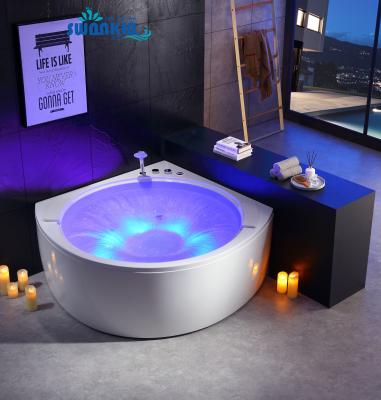 China Swankia Promotion Lowest Price Modern Indoor Spa Massage Glass Bathtub for sale