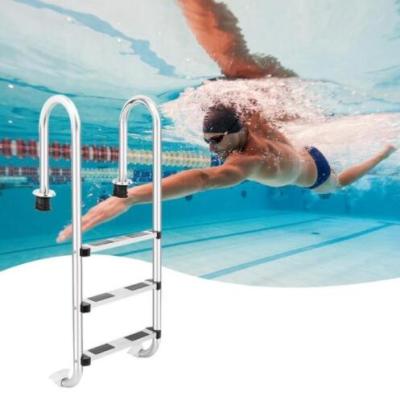 China Larger Garden View Picture 304/316 Stainless Steel 2 3 4 5 Step Pool Ladder For Pool Equipment And Accessories 304 for sale