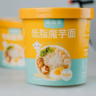 China Wholesale Chip Noodles Konjac Low Fat Flavor Low Calorie Low Fat Instant Noodles Food Fiber Konjac Vermicelli Chicken Highs for sale