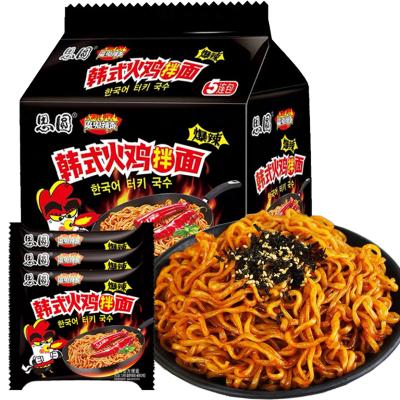 China Korean Style Normal Hot Chicken Noodles Hot And Spicy Roasted Instant Noodle Wholesale Instant Noodles Stir-fry Noodles (5 Pack) for sale