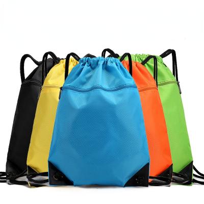 China Portable Promotional Custom Bag Logo Travel Backpack Sports Drawstring Multifunctional Waterproof Polyester Travel Backpack Drawstring Bag for sale