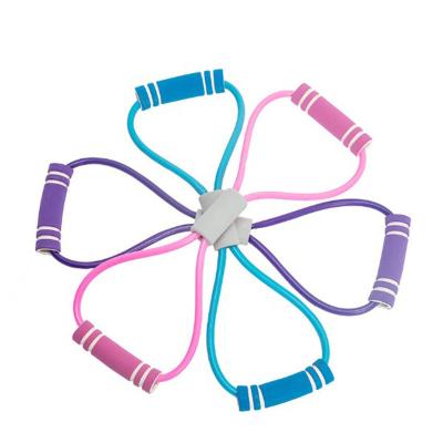 China Comfortable 8 Shape Home Stretcher Sports Equipment Custom Yoga Elastic Band for sale