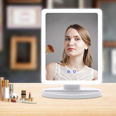 China Beauty Lighted Portable Design Smart Illuminated Led Lighted Make Up Mirror With Light for sale