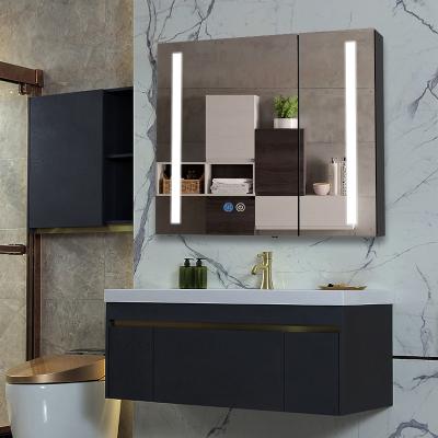 China Recessed Wall Mounted Cabinet Modern Traditional Malaysia Bathroom Mirror New Small Popular Producer for sale