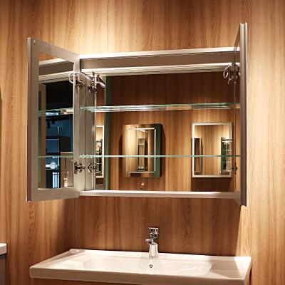 China Modern Infrared Induction Switch Bathroom Vanity Storage Led Light Mirror Cabinet For Bathroom for sale