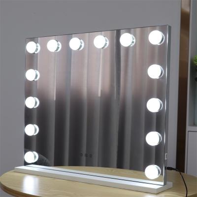 China Amazon Best Selling Hollywood Table Mirror Hollywood Lighted Mirror With USB Function Vanity Makeup Filling Mirror for sale