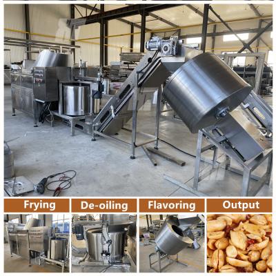 China 350kg/u Bonen Pinda Frituurmachine Cashew Automatische Frituurmachine Te koop