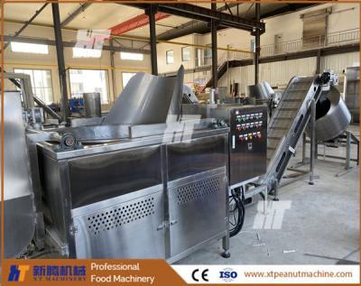 China Broad Bean Peanut Frying Machine Fava Bean Horse Bean  Batch Fryer Machine ISO for sale