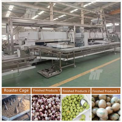 China Flat Rotary Small Peanut Roaster Machine 3kw Coated Chestnut Roasting Machine for sale