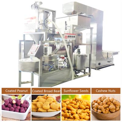 China Starch / Flour / Sugar Liquid Flavored Coating Peanut Bean Making Machine for sale