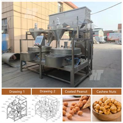 China Automatic PLC Control Coated Peanut Processing Line For Nuts And Beans for sale