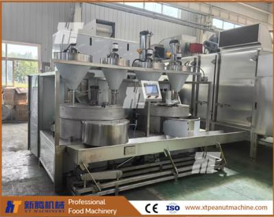 China Automatic Gas Heated 300 Kg PLC Controlled Flavored Peanut Burger Making Machine for sale