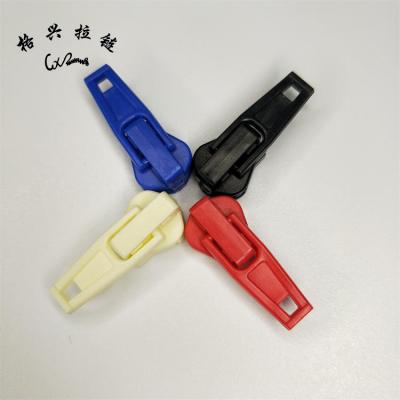 China 5# Plastic Materials Eco-friendly Anti-static Zipper Slider For Resin Zipper for sale