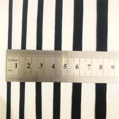 China White And Black Polyester Elastic Bands Elastic Rope Elastic/Eco-friendly/High Tenacity For Clothes Garment Sewing Accessories for sale