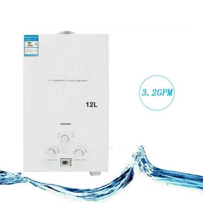 China Outdoor 12L LPG Outdoor Propane Gas Tankless Water Heater For Shower Bath Camping for sale