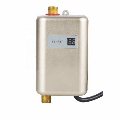 China 3000W Hotel Golden Electric Wall Mounted Hot Water Heater Shower For Kitchen Faucet Faucet for sale