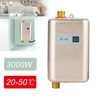 China Hotel 110V Mini Instant Electric Tankless Hot Water Heater Constant Temperature for Kitchen Wash Faucet Bathroom Shower for sale