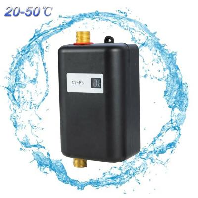 China Hotel 3000W Electric Mini Instant Hot Water Heater Tankless With LCD Display for sale