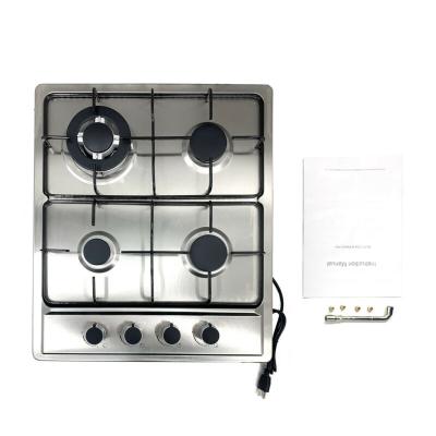 China Hotel 4 Burner China Gas Kitchen Stove Tempered Glass Cooktop Cooking Appliances Type Gas Cooktops For Application Hotel Kitchen for sale