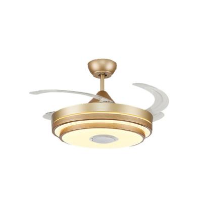 China With 48 Light Inch 3 Color Change Ceiling Fan Light Golden Fan Lamp With Remote Control for sale