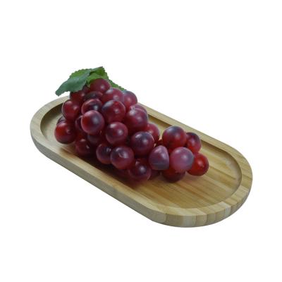 China Viable Cheap Bamboo Sushi Tray Oval Bamboo Serving Tray for Fruit Food Desert for sale