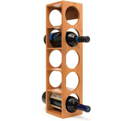 China Viable Cheap Wine Rack Bamboo Tabletop Wine Rack Wine Price Bamboo Wine Rack for sale