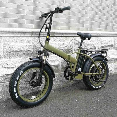 China Aluminum alloy most attractive 48v 1000w electric bicycle ebike fat tire folding electric bike with hydraulic brake for sale