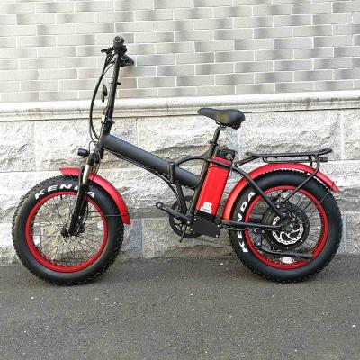 China Aluminum alloy foldable fat tire ebike 1000w folding electric bicycle 500w electric ebike for sale