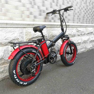 China Fat Tire Mountain Bike Aluminum Alloy 20inch Folding Bike 48v Electric Bike 1000w Electric Bicycle for sale