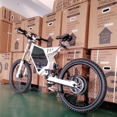 China Full suspension steel high speed ebike 8000w bike programmable controller off road ebike electric bicycle for sale