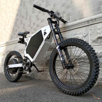 China Steel Bike 72V8000W Full Suspension Electric Bike Fat Tire Electric Bike Enduro ebike Frame for sale