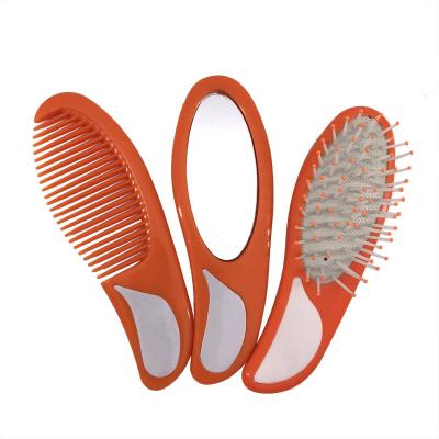 China Waterproof Plastic Children's Hair Brush With Mirror And Comb for sale