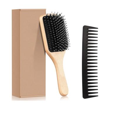 China Disposable Personal Care Tool Lotus Handle Massage Hair Brush And Comb Set for sale