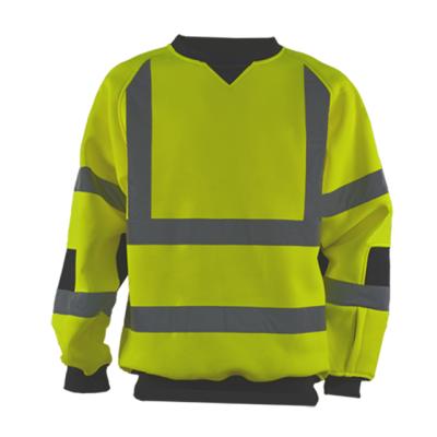 China Fleece Reflective Wholesale High Visibility Safety Plain Sweatshirt for sale