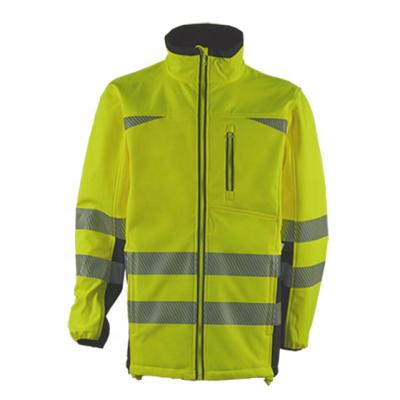 China Vis Men Reflective Cheap Fashion Hi Softshell Outdoor Jacket for sale