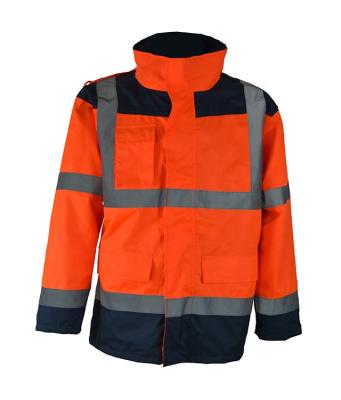 China Water Proof Two Tone Parka Mens High Visibility 5 In 1 for sale