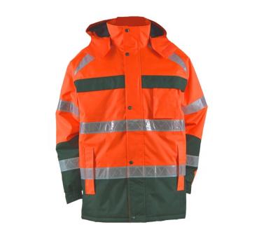 China Waterproof Hi Force Reflective Safety Winter Jacket for sale