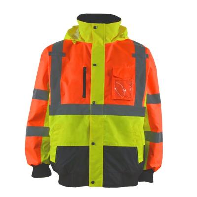 China Cheap High Visibility Reflective Bomber Jacket Waterproof for sale