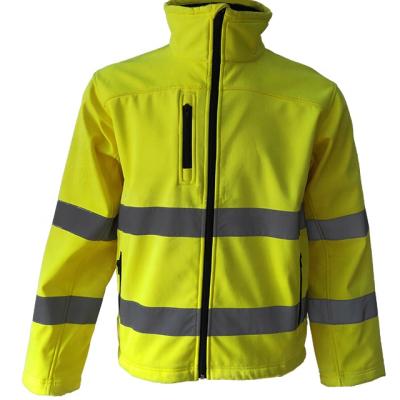 China Waterproof / Safety hot sale in USA and Europe long sleeve breathable micro fleece fabric softshell jacket for sale