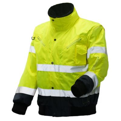 China Reflective Outdoor Fluorescent Yellow Waterproof Jacket for sale