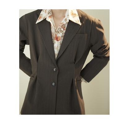 China Top Quality Anti-wrinkle Polyester Fiber Fashion Temperament High End Ladies Suit for sale