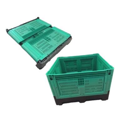 China Plastic - HDPE/PP 1200x1000x810 Heavy Duty Collapsible Best Price Collapsible Pallet Box Plastic Pallet Box for sale