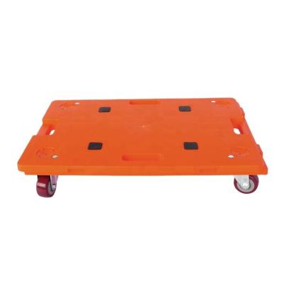 China 4 Wheel Industrial Motor Cart , Plastic Mobile Pallet Cart For Plastic Pallet for sale