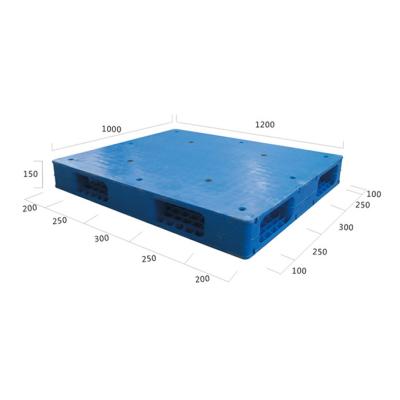 China Best Double Faced Selling Euro Plastic Pallet Plastic Pallet Durable Solid Flat Racking for sale