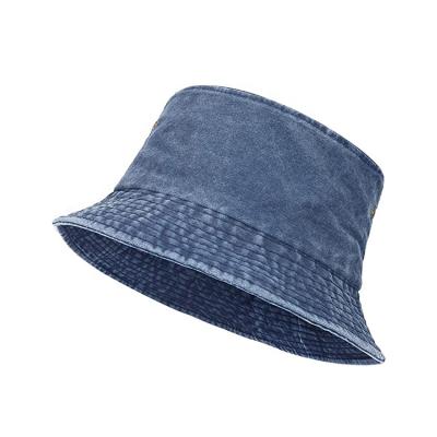 China JOINT Custom High Quality Washed Empty Denim Bucket Hats For Men for sale