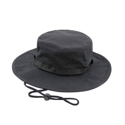 China Picture Outdoor High Quality Washable Cotton Boonie Tactical Hats Hiking Climbing Fishing Hunting Bucket Hat for sale