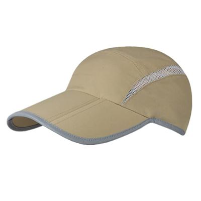 China COMMON Brim Outdoor Sports Custom Foldable Hat With Reflective Stripe Running Hat for sale